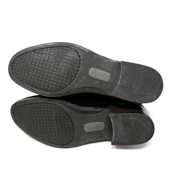 Lucca Lane size 6.5 black booties Syanna leather studded side zip NWOT‎ / NWOB - Picture 6 of 9